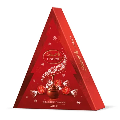 Produktbild von LINDOR Pralinen, Milchschokolade – Weihnachtsbaum, 125g
