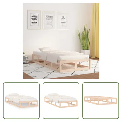 Produktbild von The Living Store Massivholzbett 90x200 cm