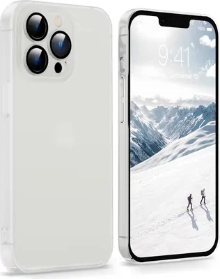 Image de Coque en plastique rigide pour Apple iPhone 14 Pro 6,1 pouces, mate, blanc laiteux