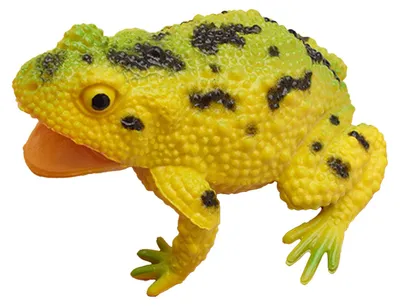 Produktbild von Realistischer Frosch mit lebensechten Rufen, Quetschwasserspray, interaktives, lebendiges, lustiges Simulationstiermodell, Gelb