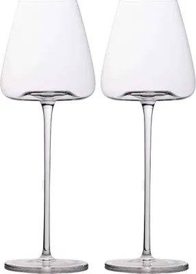 Immagine prodotto di Intirilife 2x calice da vino dal design moderno - capacità 500 ml - calice da vino bianco vino rosso calice da vino lavabile in lavastoviglie vetro cristallo antiurto