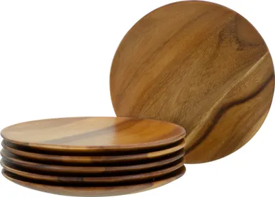 Produktbild von CreaTable, 21579, Nature Collection Akazienholz, Teller 6-tlg, Holz