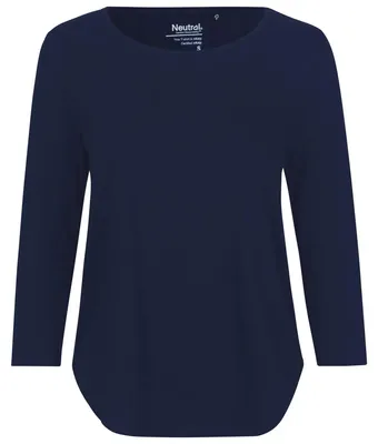 Produktbild von Neutral - T-Shirt für Damen 3/4 Ärmel LT3854 (XL) (Marineblau)