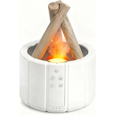 Produktbild von Flammen Aroma Diffuser 250ml – Lagerfeuer Diffusor mit 7 Farben Licht | Fernbedienung | Für ätherische Öle