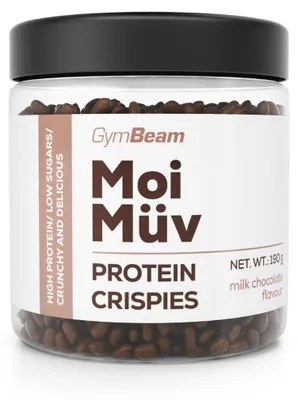 Image de GymBeam - MoiMüv Protein Crispies, 190 g, chocolat au lait