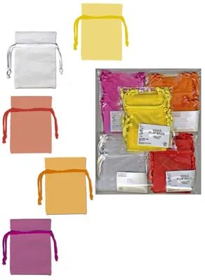 Produktbild von Geschenksäckchen Organza, 10 x 7 cm, 5 Farben sortiert