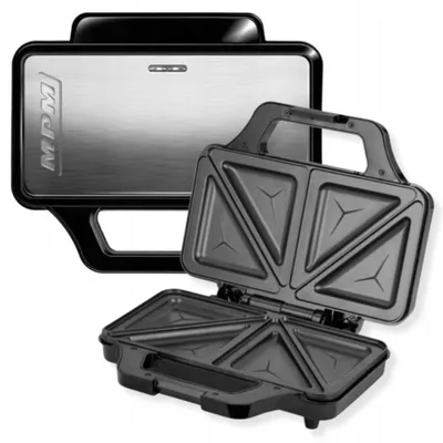 Produktbild von Sandwichtoaster 900-W-Toaster Mit Thermostat, Antihaftbeschichtete Platten