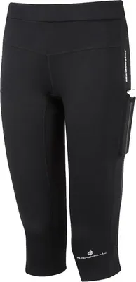 Produktbild von Leggings RONHILL W TECH REVIVE STRETCH CAPRI Lady, komplett schwarz Größe: 8