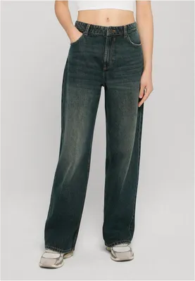 Image de Urban Classics Jeans pour femmes - Jean coupe large classique bleu - taille 29