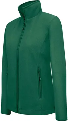 Produktbild von Kariban Damen Fleece Jacke Micro Fleecejacke Windjacke Winterjacke, Größe:2XL, Farbe:Forest Green