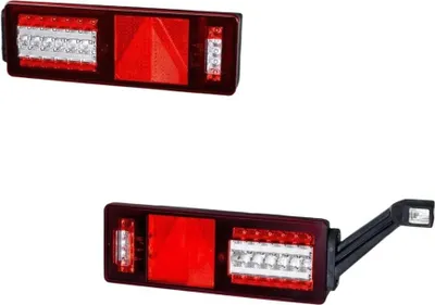 Image de Jeu de feux arrière gauche et droit 24 V LED HELLA adaptés à divers véhicules.