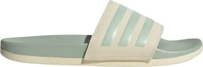 Produktbild von adidas Adilette Comfort Slides Wonder White Linen Green Met. (Women's) - EU 42