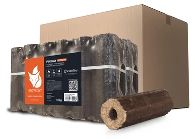 Produktbild von Heizfuxx PiniKay Octagon Holzbriketts Hartholz 10kg x 2 Gebinde 20kg