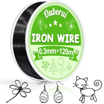 Basteldraht schwarz 0,3 mm x 120 m