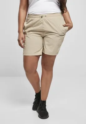 Image de Urban Classics - Short en nylon froissé pour dames, béton - 5XL