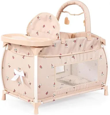 Productafbeelding van Silecomplaza poppenbed met geïntegreerde kinderstoel, eetblad en box