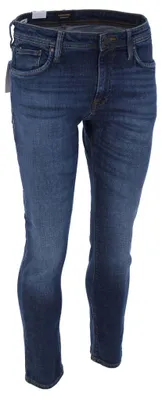 Produktbild von Jack & Jones 12185845, Blau, Jeans, Baumwolle, Elasthan, Nicht bleichen, Nicht chemisch reinigen, Schonwaschgang (40°C)