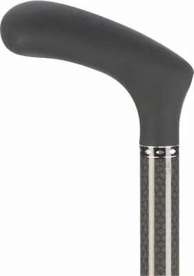 Produktbild von Gehstock, ergonomischer Griff, Leichtmetall schwarz / bordeaux schwarz glänzend
