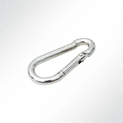 Produktbild von Lysel® Feuerwehr Karabinerhaken Stahl verzinkt Karabiner 6x60mm DIN 5299 VE 10 Stück