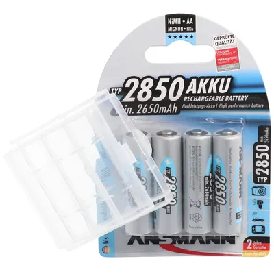Zdjęcie produktu dla Akumulator fotograficzny Ansmann NiMH 1.2V AA 2850mAh 5030862 wraz z pojemnikiem AccuSafe