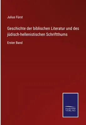 Produktbild von Geschichte der biblischen Literatur und des jüdisch-hellenistischen Schriftthums