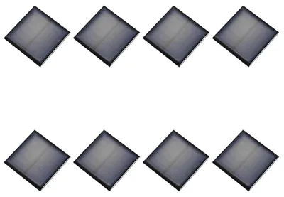 Immagine prodotto di Set di 8 mini pannelli solari da 3 V, 0,375 W, 0,125 A, micro