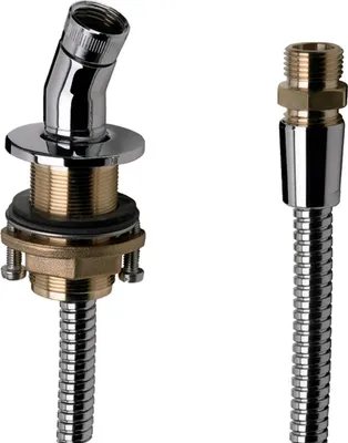 Produktbild von hansgrohe Wannenrand-Brausehalter mit Schlauch 2000mm chrom, 1 Stk.