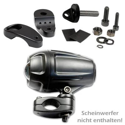 Image de Pince de fixation pour phare ATV / moto noir