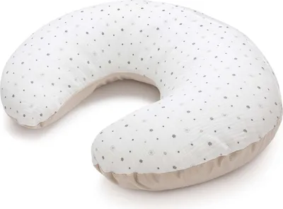 Produktbild von Little Stars Musselin & Ecru Velvet Stillkissen mit abnehmbarem Bezug