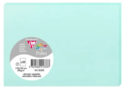Produktbild von Clairefontaine Karte C6 Pollen 210g jadegn