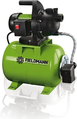 Obrázek produktu pro FIELDMANN FVC 8550 EC Zahradní vodárna, max. průtok 3 500 l/h, max. hloubka čerpání 8 m, max. výtlak 44 m, příkon 1000 W, spínací tlak 3.0 bar, objem nádrže 25 l