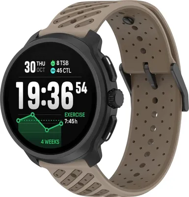 Produktbild von Strap-it Universal 22mm Silikonarmband Gestreift (Braun) - Passend für Suunto 5 Peak, 9 Peak, 9 Peak Pro, Vertical, Vertical 2, Race, Race S, Race 2, Run - s Sportliches Smartwatch Band