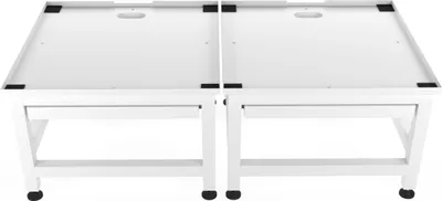 Produktbild von Wasophoogte Waschmaschinen Untergestell mit ablage - Doppelt - Waschmaschinen unterschrank - 65x121x42 cm - Inklusive Wandhalterungen