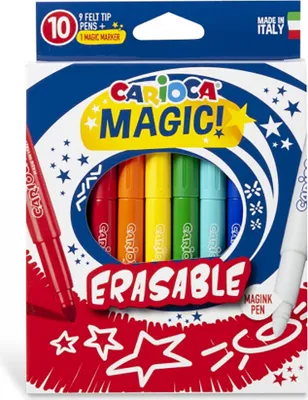 Produktbild von Schachtel mit 10 löschbaren Filzstiften carioca 43182