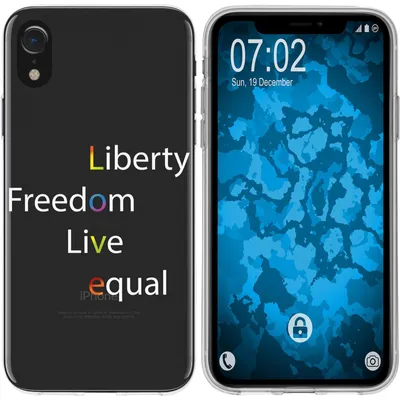 Produktbild von PhoneNatic Case kompatibel mit Apple iPhone Xr Silikon-Hülle pride Wörter M2