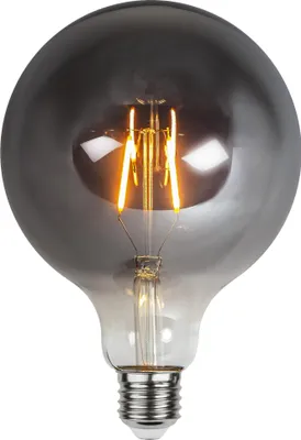 Zdjęcie produktu dla Lampa LED E27 G125 szkło dymione 1,8W 2100K 80 lumenów