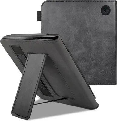 Productafbeelding van imoshion Stand Bookcase Sleepcover met strap voor de Kobo Libra Colour - Zwart