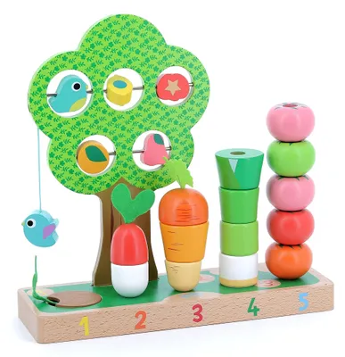Image de Vilac jouet éducatif Jeu Apprendre à compter, premiers apprentissages – 26.5 x 24.5 x 9 cm, dès 18 mois, pour enfants, en bois