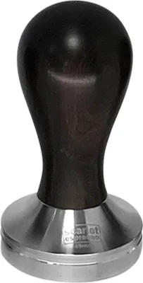 Produktbild von scarlet espresso | Tamper »Classic«, stilvoller Espresso-Stempel mit ergonomischem Griff aus Edelholz, für perfekten Espresso, Barista-Werkzeug, Größe:51 mm, Farbe:Ebenholz - Schwarz