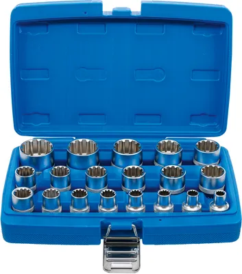 Produktbild von BGS 2152 Gear Lock Steckschlüsseleinsätze 12,5 (1/2) , 19-tlg.