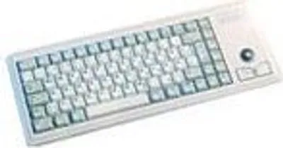 Produktbild von CHERRY G84-4400 TRACKBALL Kabelgebundene Tastatur, USB, Hell Grau (QWERTZ - DE), Volle Größe (100%), Kabelgebunden, USB, QWERTZ, Grau