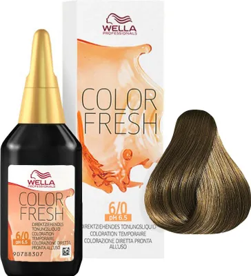 Produktbild von Wella Color Fresh, Neutral, 6/0, Dark Blonde/natural, Frauen, 75 ml, Alle Haare