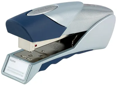 Image de Rexel 252452, agrafeuse Gazelle, couleur argent/bleu