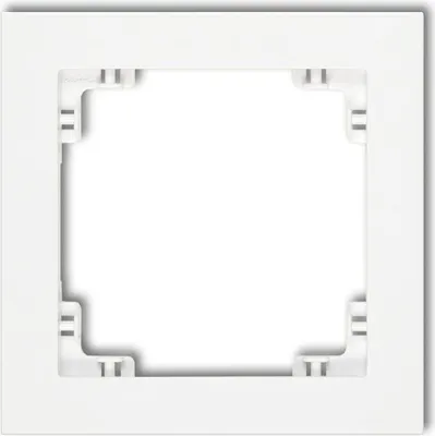 Produktbild von 1-fach Rahmen DR-1 KARLIK ELEKTROTECHNIK | DECO SERIE | WEISS | Steckdosen Schalter Rahmen
