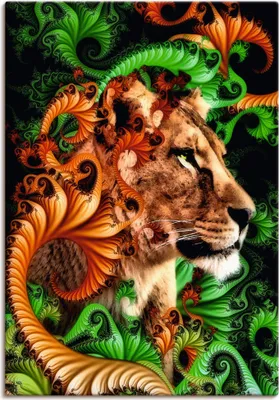 Produktbild von ARTland Leinwandbild Im Jungle Größe: 70x100 cm
