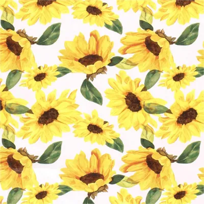 Produktbild von Popeline Baumwollstoff Blumen Zuschnitt ab 1m Meterware  100 Sommerstoff