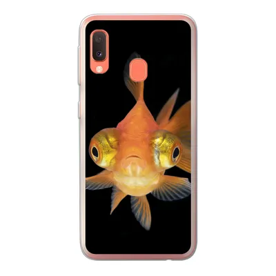 Produktbild von MuchoWow® Handyhülle Schutzhülle Hülle für Samsung Galaxy A20e Goldfisch - Meerestiere - Augen Silikon Softcase Handy Hülle - Abdeckung