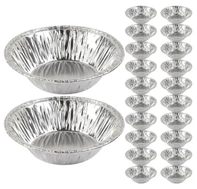 Mini-Alu-Backformen, 400 Stück, 7,5x7,5x2,2 cm, silber