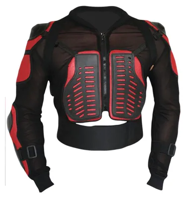 Produktbild von Schutzjacke für Motorrad, Motocross, Skateboarden. Schutzwesten, Körperpanzerung. Größe: 56/2XL, Farbe: Rot