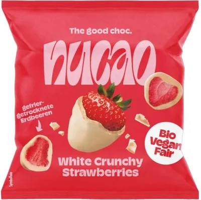 Produktbild von Schokofrüchte - White Crunchy Strawberries 50g